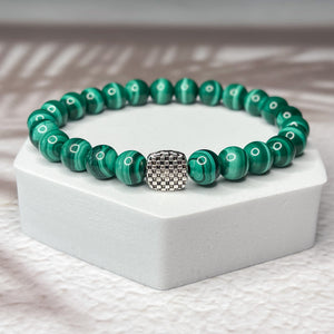 Abundant Transformation - AAAA Grade Malachite 8mm Bead Bracelet