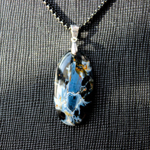 Rare 18.8 Ct. Pietersite Crystal Necklace