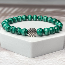 Load image into Gallery viewer, Abundant Transformation - AAAA Grade Malachite 8mm Bead Bracelet
