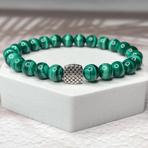 Abundant Transformation - AAAA Grade Malachite 8mm Bead Bracelet