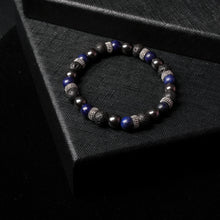 Load image into Gallery viewer, Focused Harmony - Lapis Lazuli, Hematite, Lava Stone 8mm Bead Bracelet
