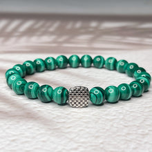 Load image into Gallery viewer, Abundant Transformation - AAAA Grade Malachite 8mm Bead Bracelet
