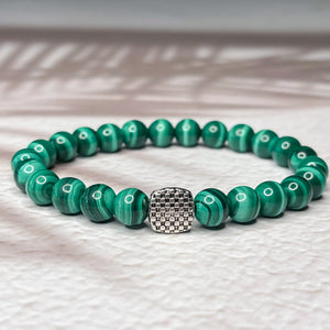 Abundant Transformation - AAAA Grade Malachite 8mm Bead Bracelet