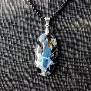 Rare 18.8 Ct. Pietersite Crystal Necklace