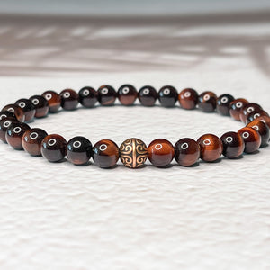 Passion & Motivation - Red Tiger Eye 6mm Bead Bracelet