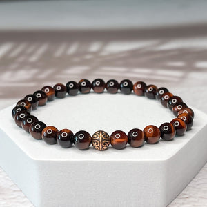 Passion & Motivation - Red Tiger Eye 6mm Bead Bracelet