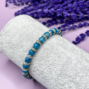 Apatite 6mm Bead Bracelet