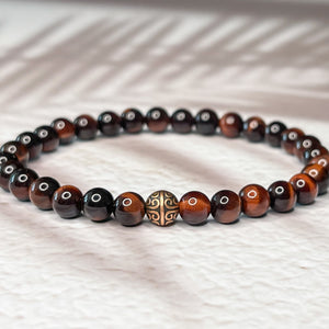 Passion & Motivation - Red Tiger Eye 6mm Bead Bracelet