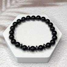 Load image into Gallery viewer, Masculine Energy -  Onyx &amp; Hematite 8mm Bead Bracelet
