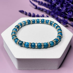 Apatite 6mm Bead Bracelet