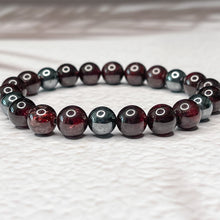 Load image into Gallery viewer, Energizing Harmony - Garnet &amp; Hematite 8mm Bead Bracelet
